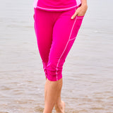 Jump In 3/4 Swim Leggings - Line In The Sand Swim