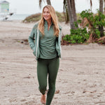 Afternoon Zip Hoodie Sage Green