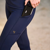 Dive In Swim Leggings Marine with Mesh