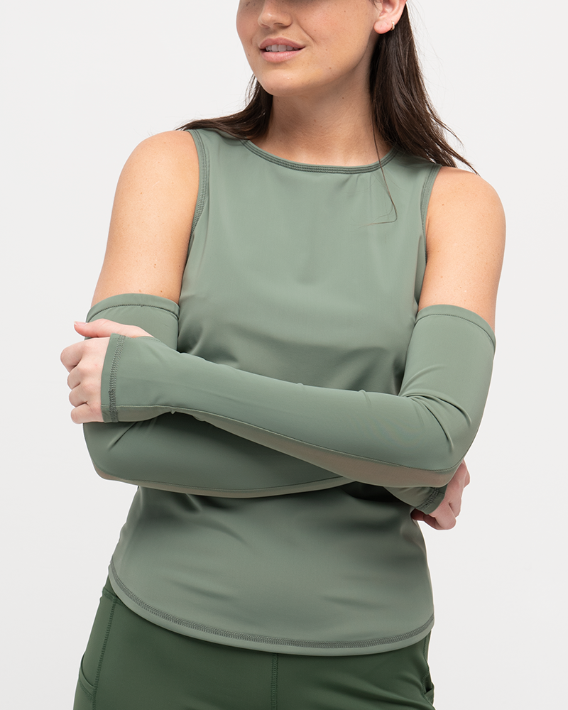Go Deep Sun & Swim Tank with Built-in Bra - Seagrass - Line In The Sand Swim