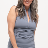 Get Soaked Sleeveless Swim Top with Built-in Bra - Escape - Line In The Sand Swim