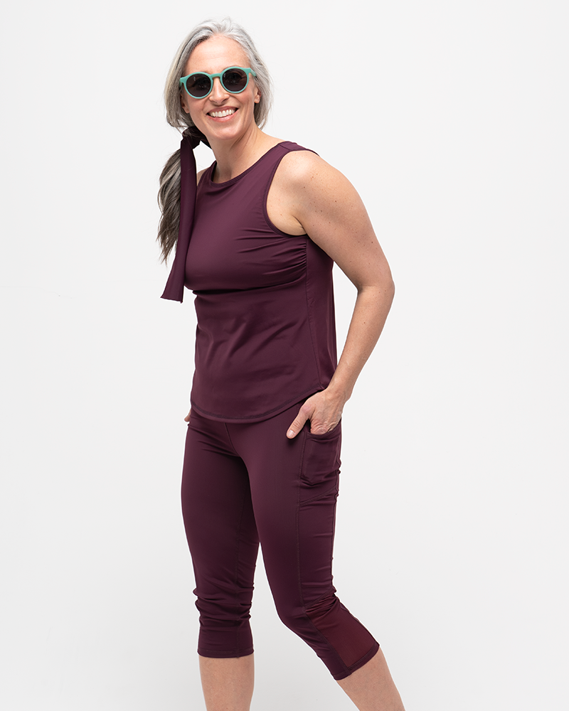 Go Deep Sun & Swim Tank with Built-in Bra - Reflection - Line In The Sand Swim