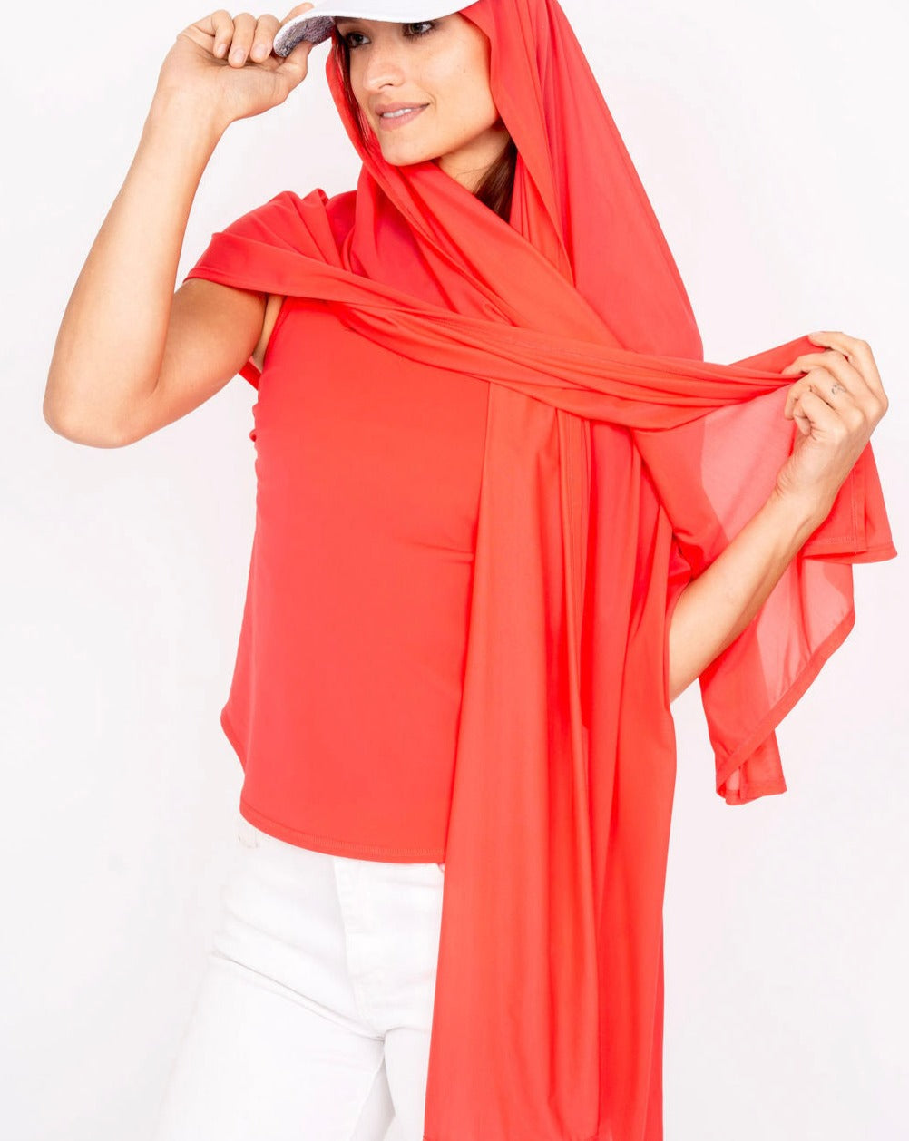 Mesh Sun Wrap Coral