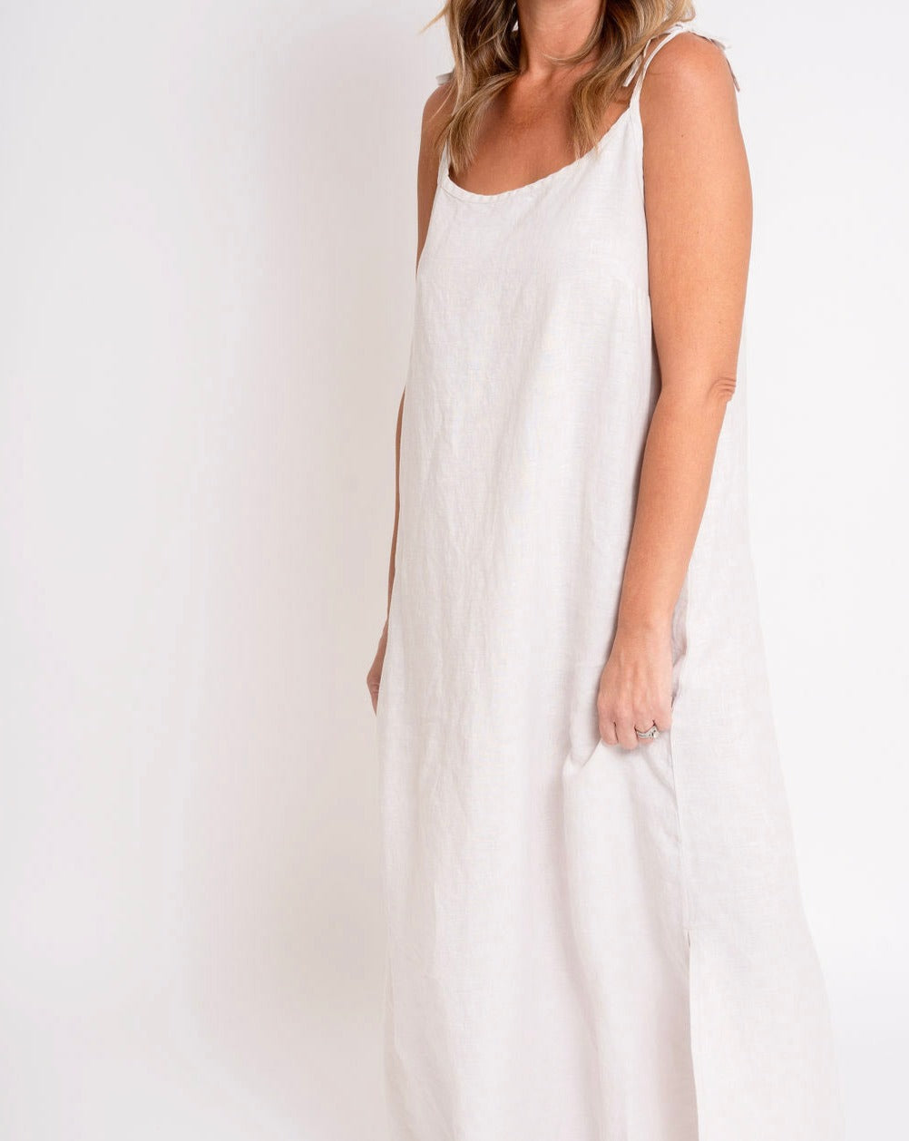 Pacific Linen Maxi Dress - Line In The Sand Swim
