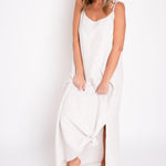 Pacific Linen Maxi Dress - Line In The Sand Swim