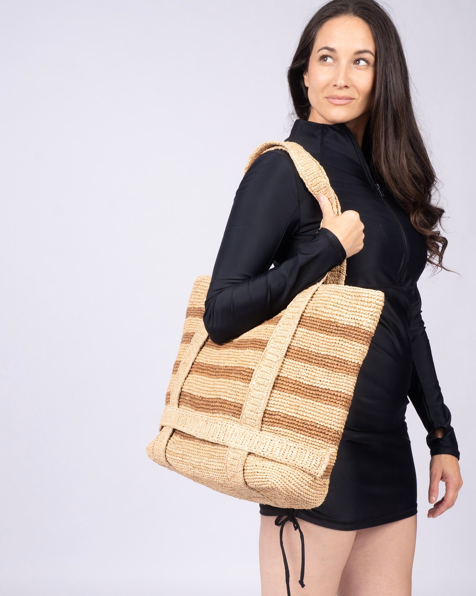 The Original Straw Traveler Bag - Line In The Sand Swim