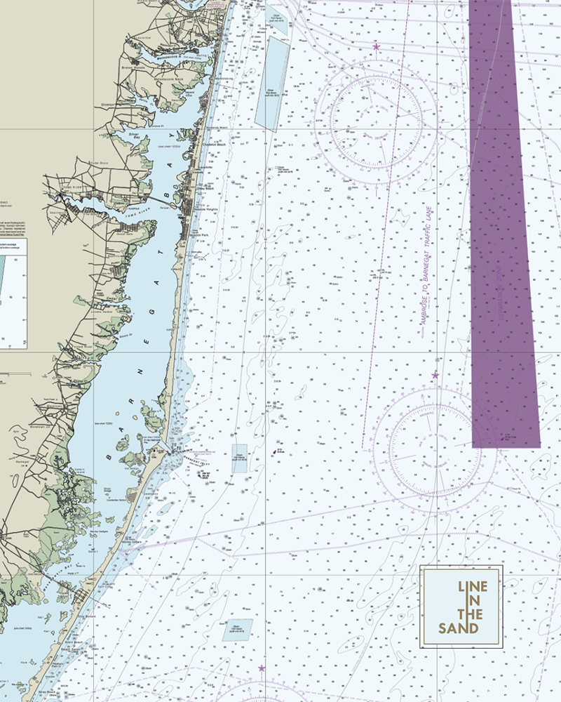 Nautical Chart Solar Gaiter - Line In The Sand Swim