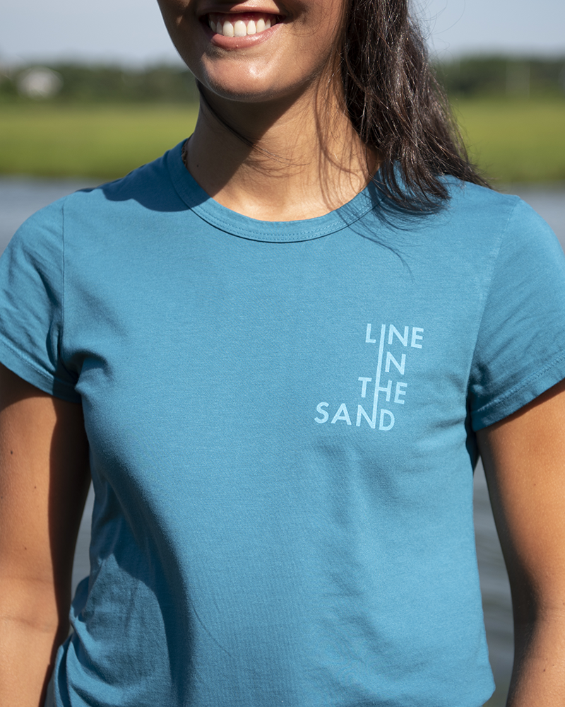 Modern Wave Tee - Line In The Sand Swim