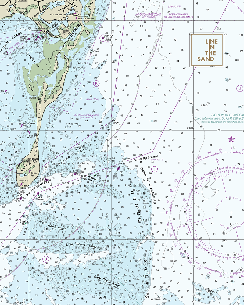Nautical Chart Solar Gaiter - Line In The Sand Swim
