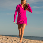 Splash Around Swim Dress - Flamingo - Line In The Sand Swim