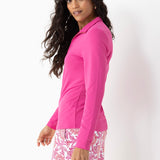 Magenta 1/4 Zip Sport Top
