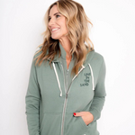 Afternoon Zip Hoodie Sage Green