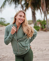 Afternoon Zip Hoodie Sage Green