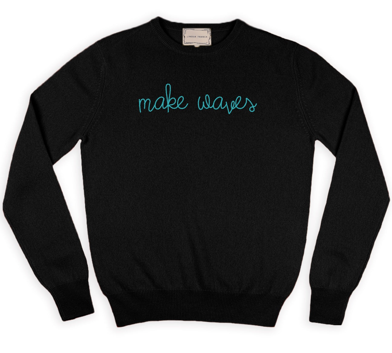 Make Waves Cashmere Sweater - Line In The Sand Swim