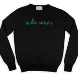 Make Waves Cashmere Sweater - Line In The Sand Swim