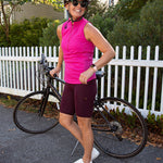 Get Soaked Sleeveless Swim Top with Built-in Bra - Flamingo - Line In The Sand Swim