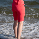 Leap In Swim & Bike Shorts - Coral