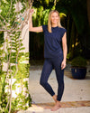 Dive In Swim Leggings Marine with Mesh