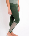 Dive In Swim Leggings Palmetto with Seagrass Mesh