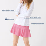 White 1/4 Zip Sport Top