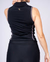 Get Soaked Sleeveless Swim Top with Built-in Bra Ink