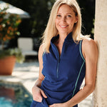 Get Soaked Sleeveless Swim Top with Built-in Bra King