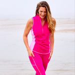 Jump In 3/4 Swim Leggings Flamingo