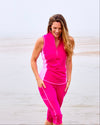 Jump In 3/4 Swim Leggings Flamingo