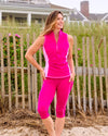 Jump In 3/4 Swim Leggings Flamingo