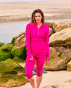 Jump In 3/4 Swim Leggings Flamingo