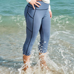 Jump In 3/4 Swim Leggings Fog