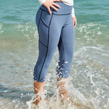 Jump In 3/4 Swim Leggings Fog