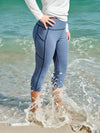 Jump In 3/4 Swim Leggings Fog
