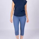 Jump In 3/4 Swim Leggings Fog