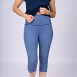Jump In 3/4 Swim Leggings Fog
