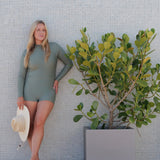 Boyshort Long Sleeve Swimsuit