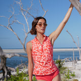 Get Soaked Sleeveless Swim Top with Built-in Bra