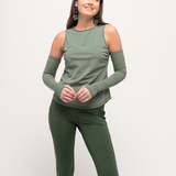 Go Deep Sun & Swim Tank with Built-in Bra - Seagrass