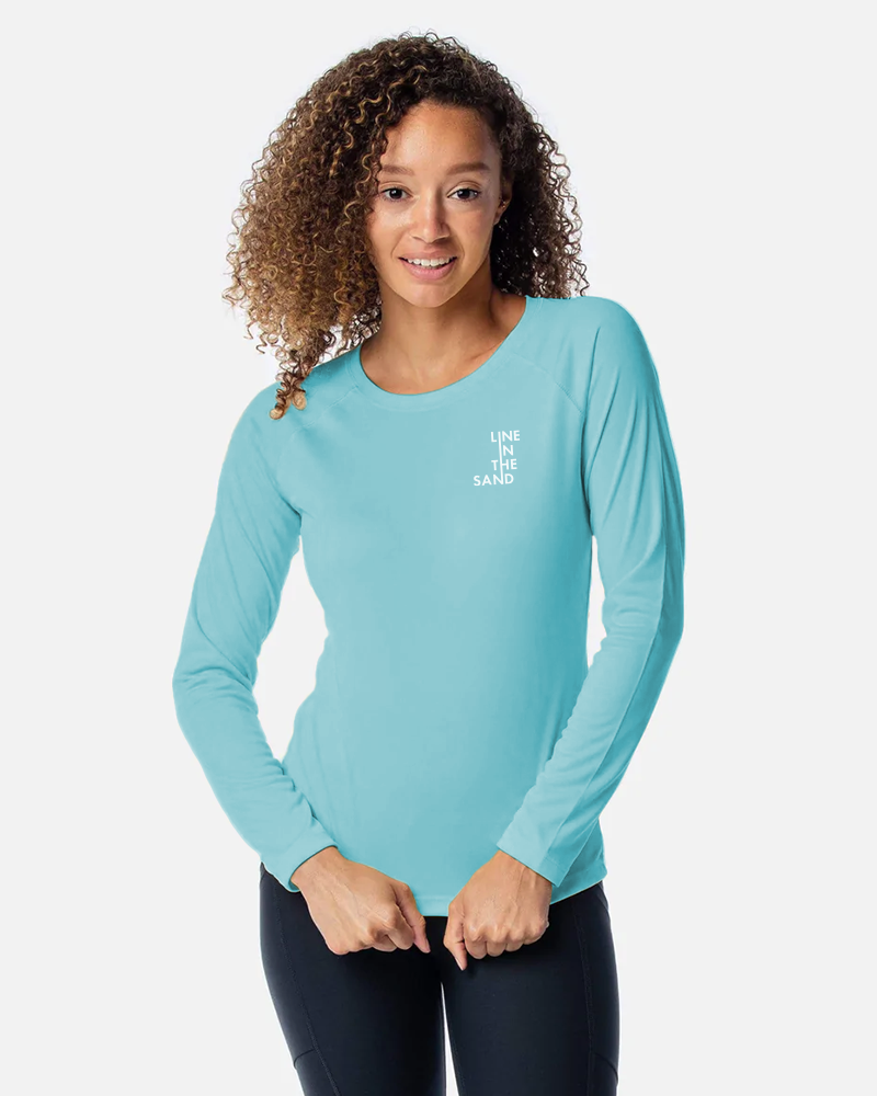 Women's Seize the Ray Rashguard - Sea - Line In The Sand Swim