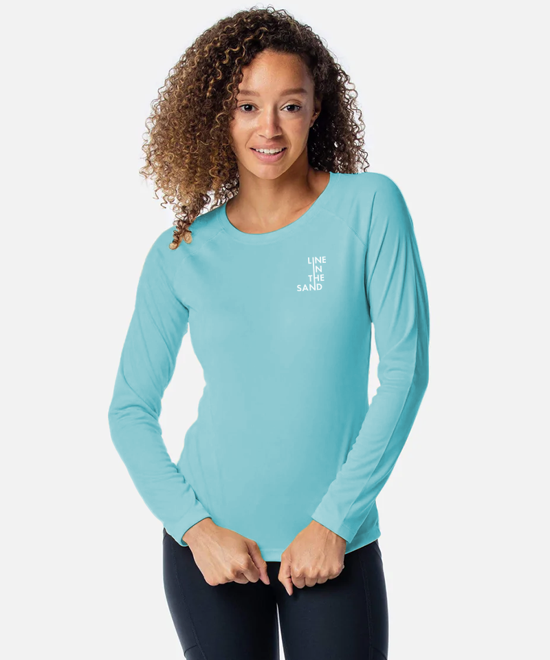 Women's Seize the Ray Rashguard - Sea - Line In The Sand Swim