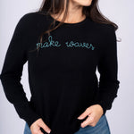 Make Waves Cashmere Sweater - Line In The Sand Swim