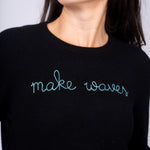 Make Waves Cashmere Sweater - Line In The Sand Swim