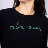Make Waves Cashmere Sweater - Line In The Sand Swim