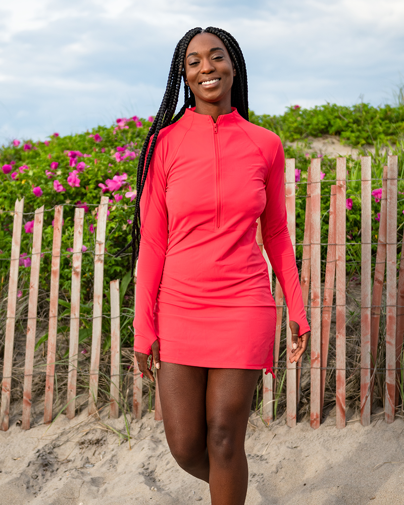Splash Around Swim Dress - Coral