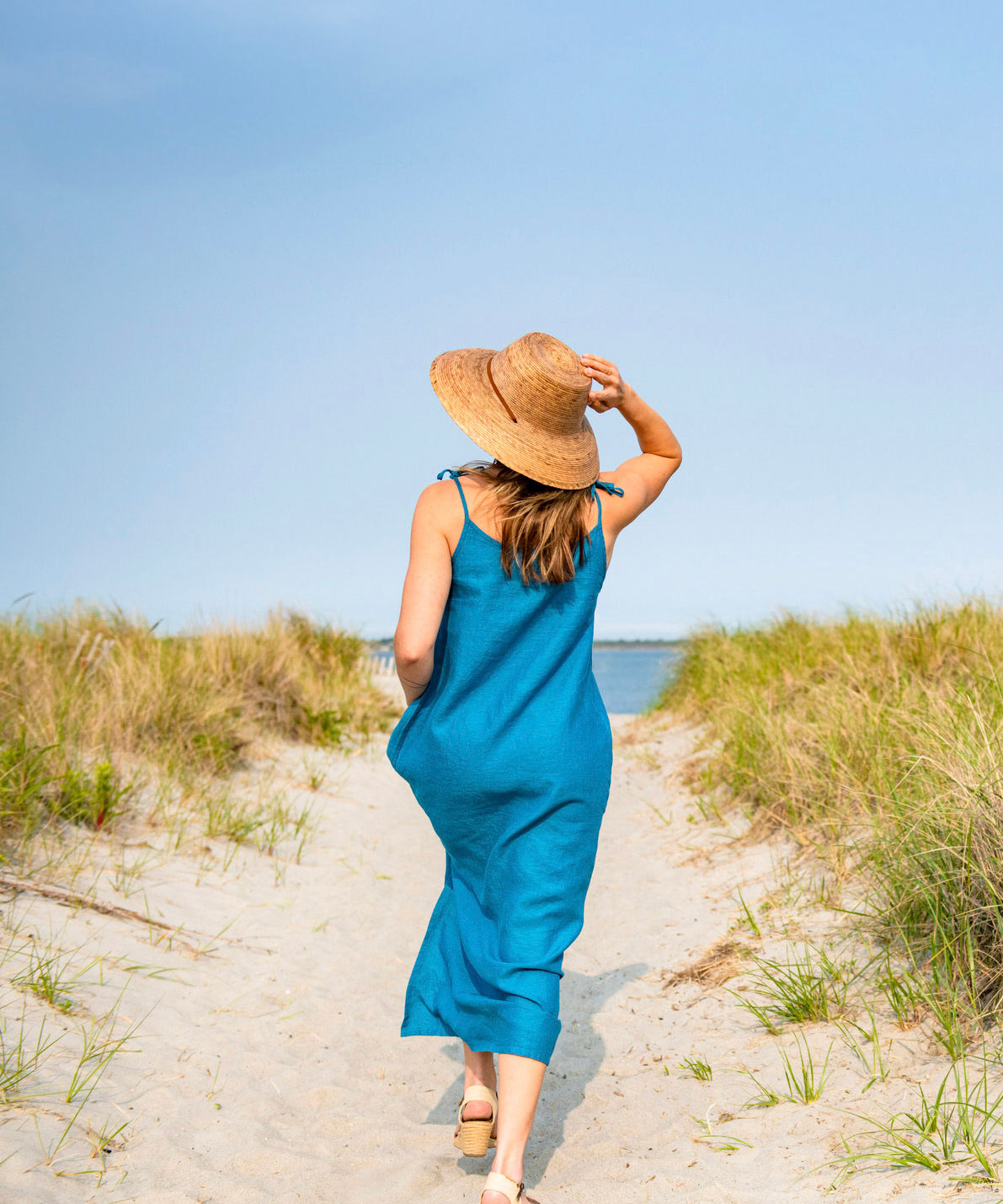 Linen Dress Line In The Sand Swim Linen Dress Line In The Sand Swim