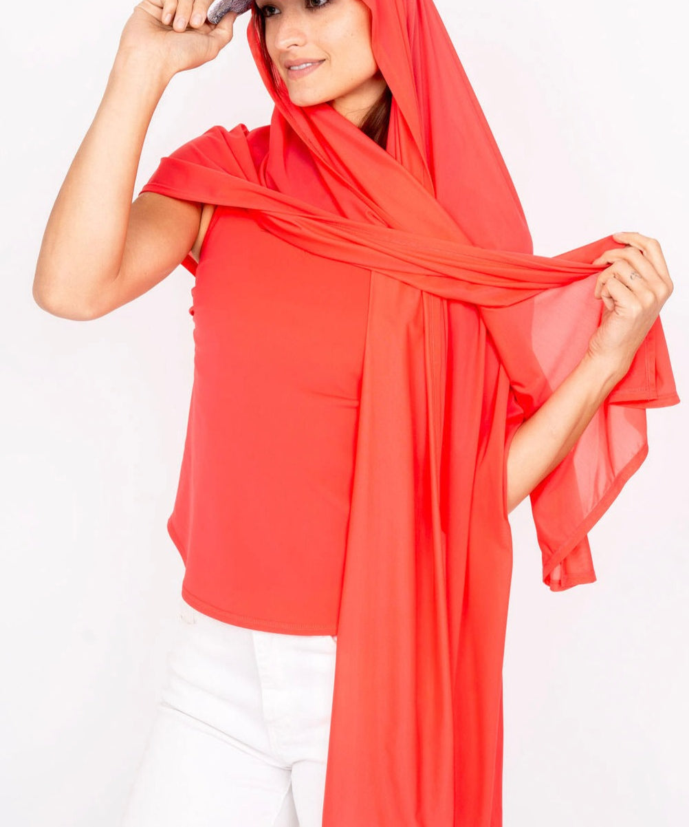 Mesh Sun Wrap Coral