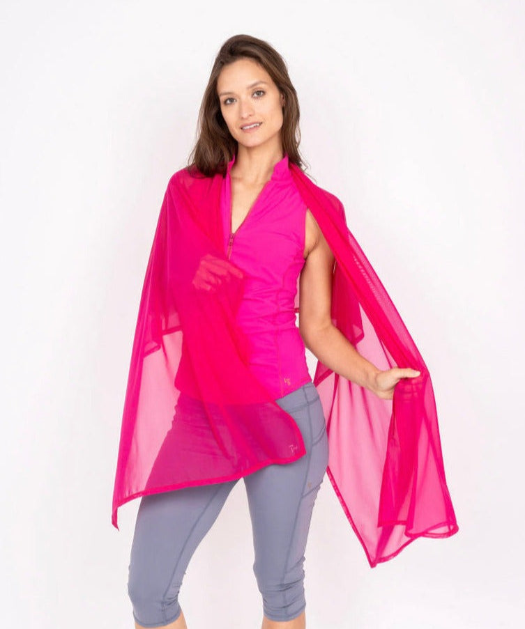 Mesh Sun Wrap Flamingo