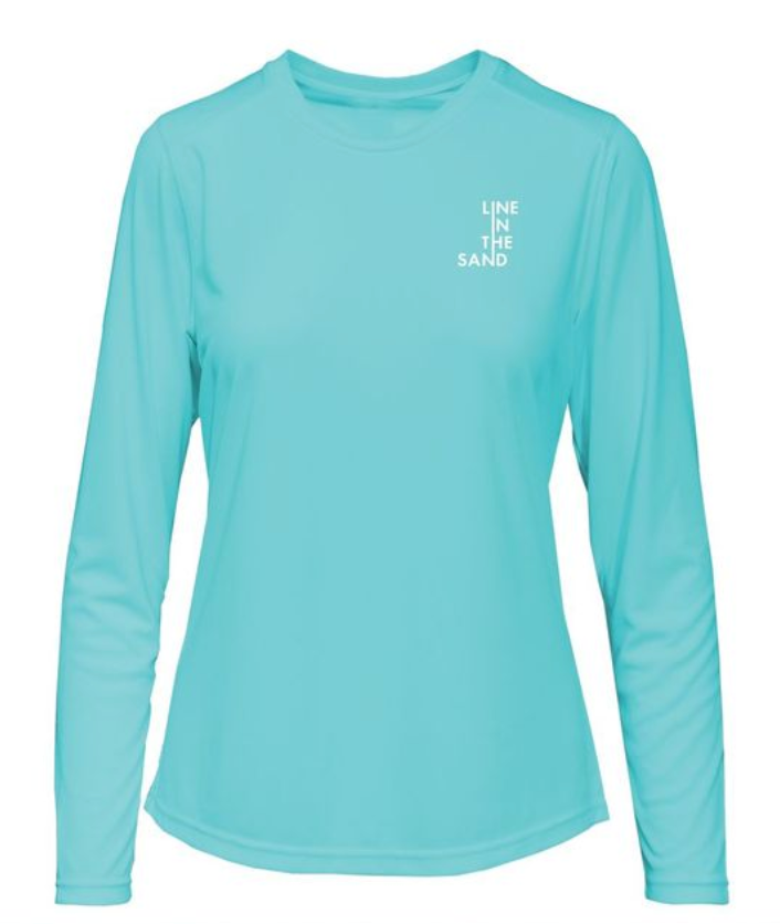 Women's Seize the Ray Rashguard - Sea - Line In The Sand Swim
