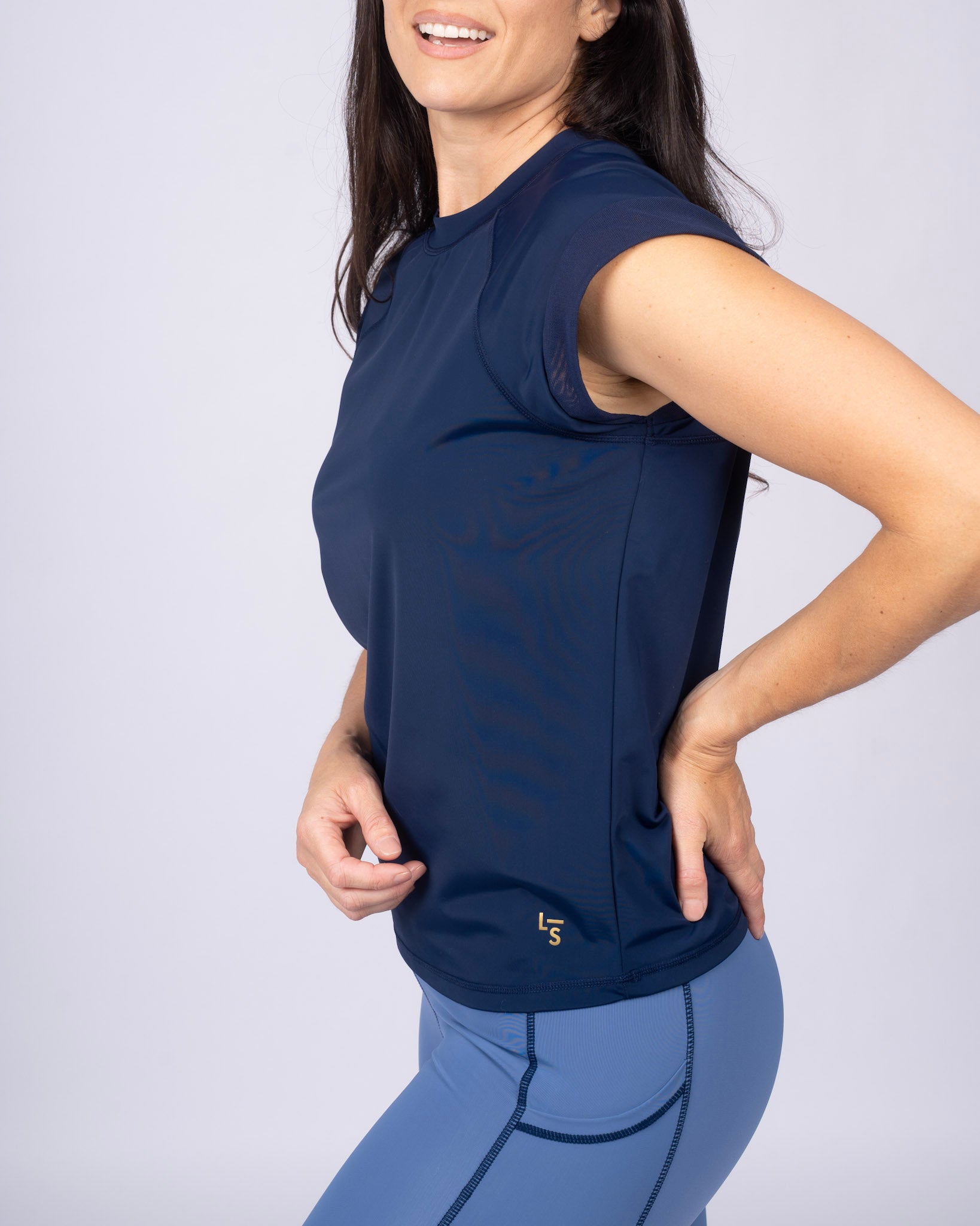 Swim & Sport Short Sleeve Top Marine