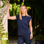 Swim & Sport Short Sleeve Top Marine